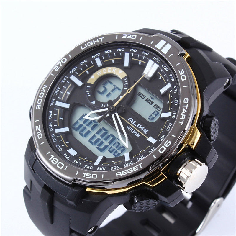 Men's Dual Movement Luminous Multifunction Sports Watch