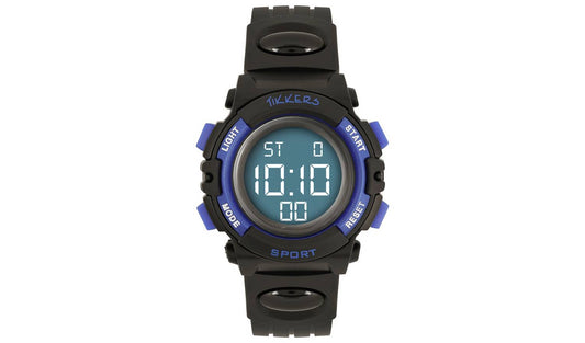 Tikkers Black and Blue Digital Flashing Watch