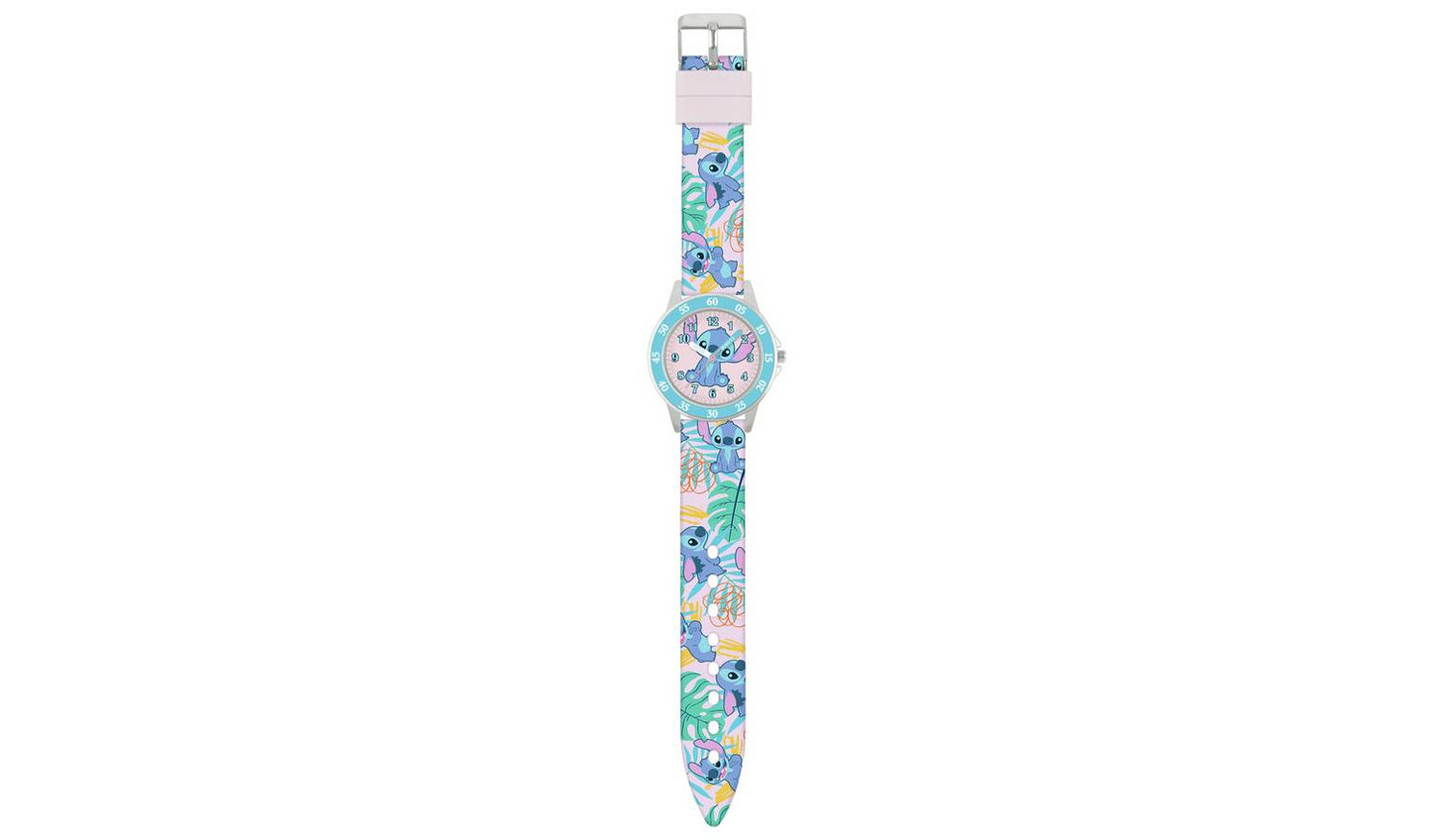 Disney Lilo and Stitch Blue Printed Time Teacher Strap Watch