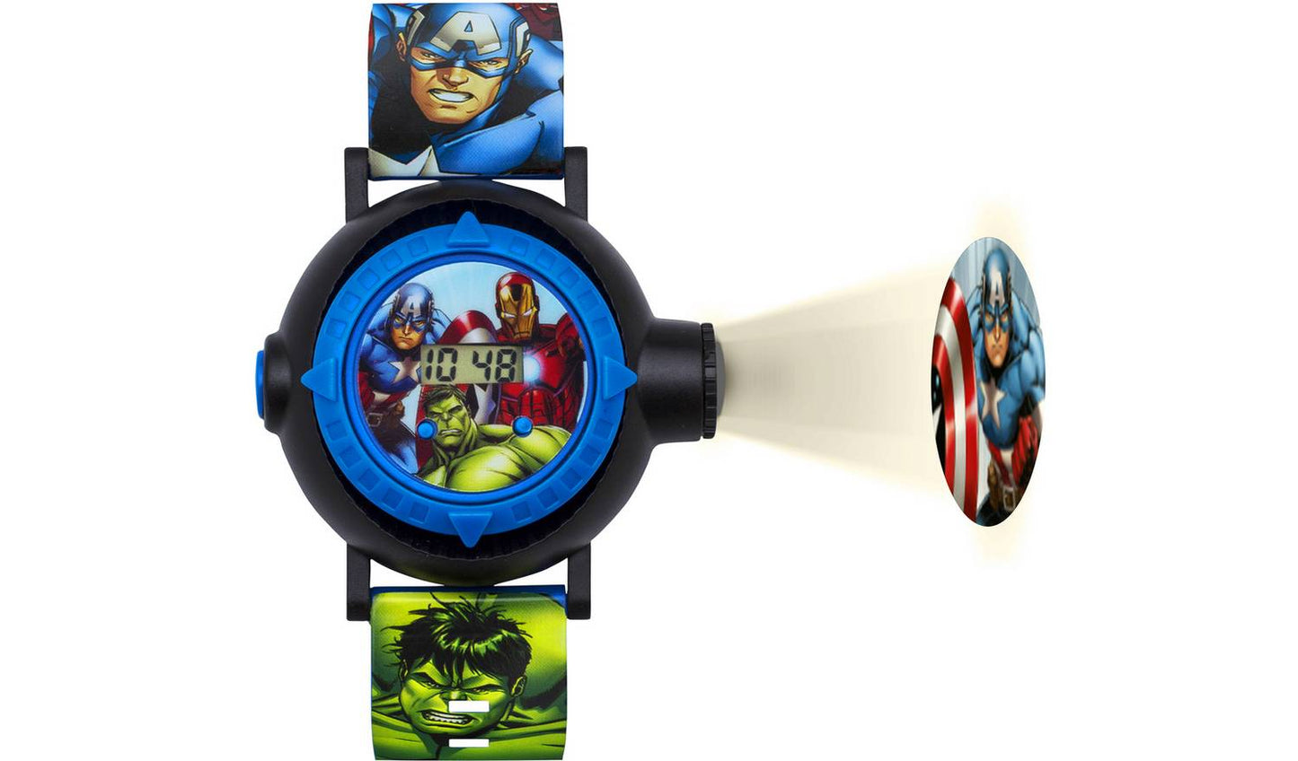 Marvel Avengers Digital Projection Multicoloured Strap Watch