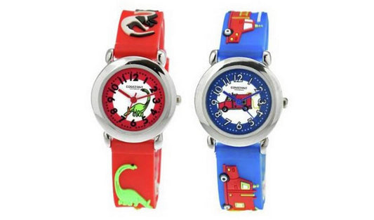 Constant Kid's Multicolour Plastic Strap Watch Set of 2 .