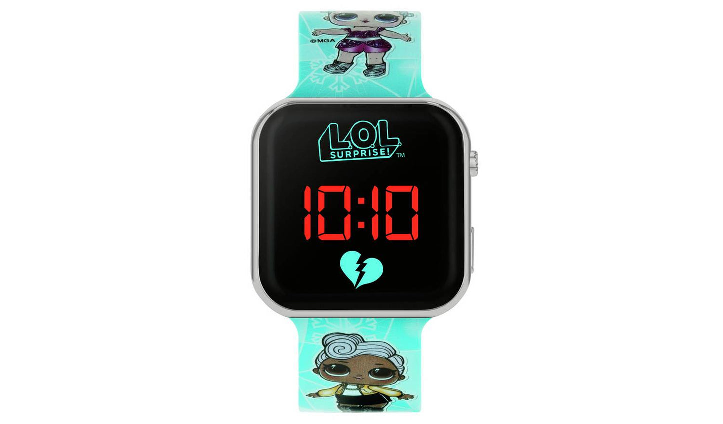 Surprise Kid's Digital Blue Silicone Strap Watch