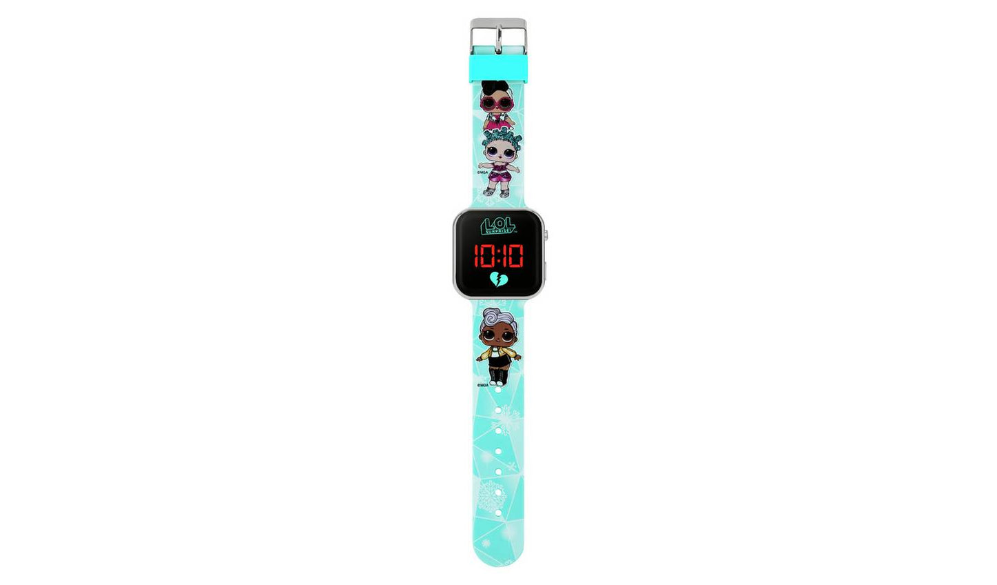 Surprise Kid's Digital Blue Silicone Strap Watch