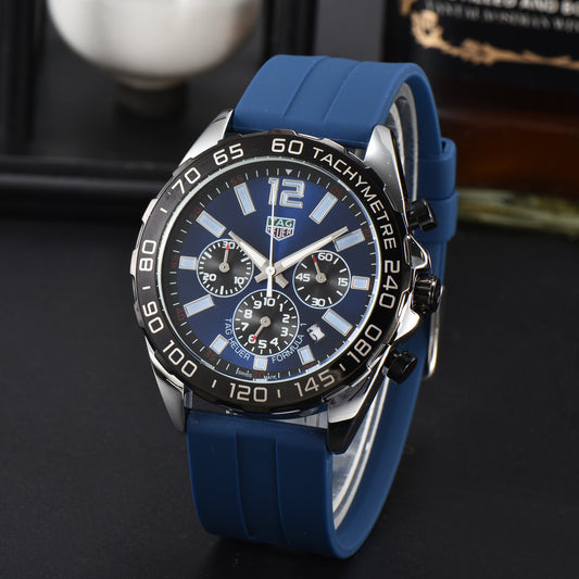 Timing Waterproof Sports Men's Watches Silicone Wrist Watch